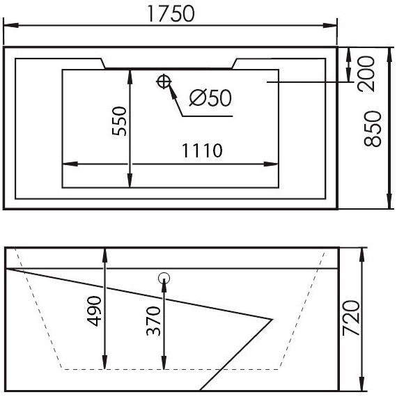Ванна гидромассажная Gemy G9065 K 175x85 см R - 4 Ванна гидромассажная Gemy G9065 K 175x85 см R фото 4