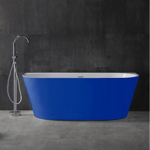 Ванна акриловая Abber AB9216-1.7DB 170x80 см, синий фото 