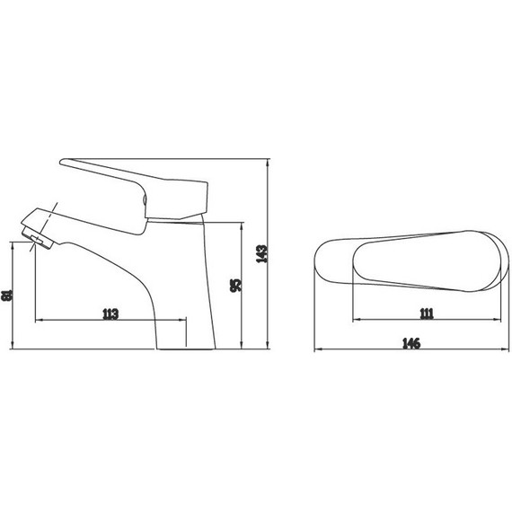 Смеситель для раковины BRAVAT ECO F1111147C - 2 Смеситель для раковины BRAVAT ECO F1111147C фото 2