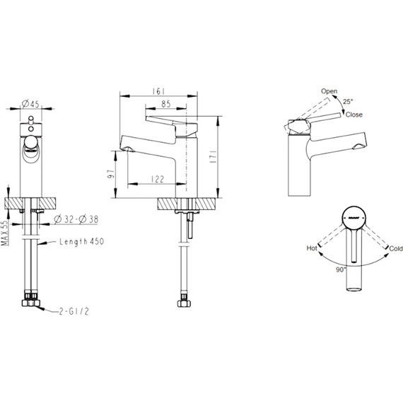 Смеситель для раковины BRAVAT Palace F1172217CP-RUS - 7 Смеситель для раковины BRAVAT Palace F1172217CP-RUS фото 7