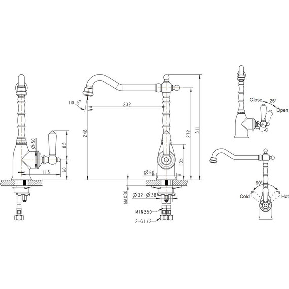 Смеситель для кухни BRAVAT ART F775109C-1, Цвет производителя: хром - 3 Смеситель для кухни BRAVAT ART F775109C-1, Цвет производителя: хром фото 3