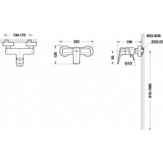 Смеситель для душа BRAVAT Real F9121179CP-01 фото 6