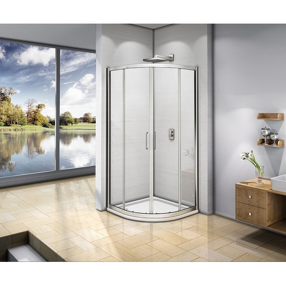 Душевое ограждение Bas Neo R-80-C-CH 80х80 см, хром/прозрачное фото 2