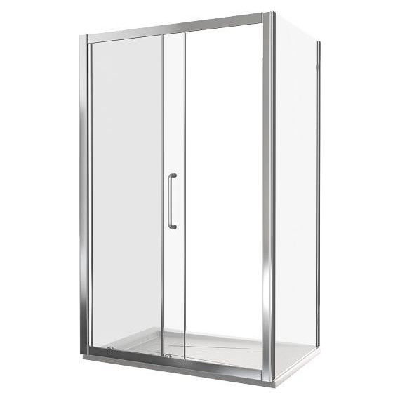 Душевое ограждение Bas Neo WTW-140-C-CH+SP-100-C-CH 140х100 см, хром/прозрачное - 2 Душевое ограждение Bas Neo WTW-140-C-CH+SP-100-C-CH 140х100 см, хром/прозрачное фото 2