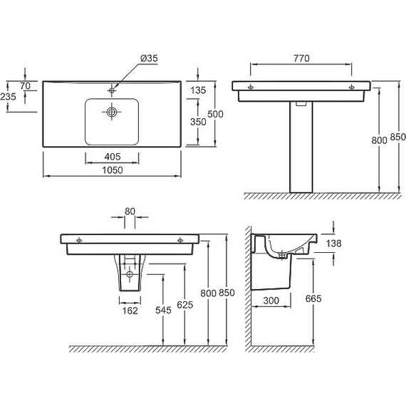 Раковина мебельная Jacob Delafon Odeon Up 105 см E4731-00 фото 6