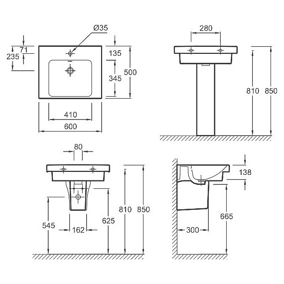 Раковина мебельная Jacob Delafon Odeon Up 60 см E4778-00 фото 3