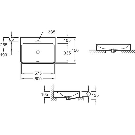 Раковина-чаша Jacob Delafon Vox 60 см EVD112-00 - 4 Раковина-чаша Jacob Delafon Vox 60 см EVD112-00 фото 4