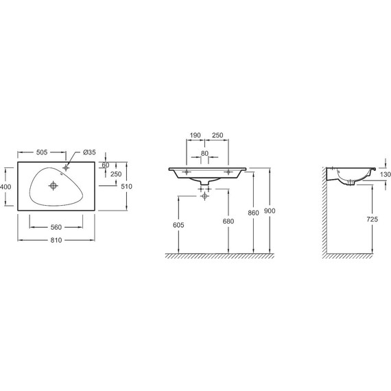 Раковина мебельная Jacob Delafon Nouvelle Vague 81 см EXAR112-Z-00 фото 2