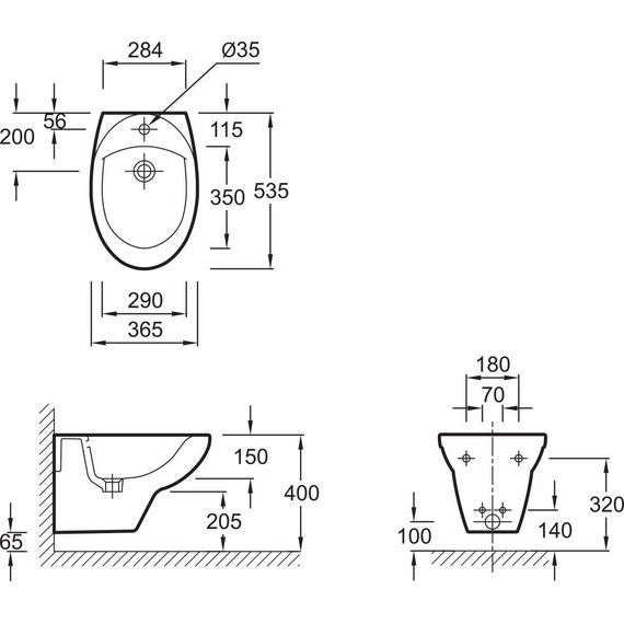 Биде подвесное Jacob Delafon Patio E4189-00 фото 6