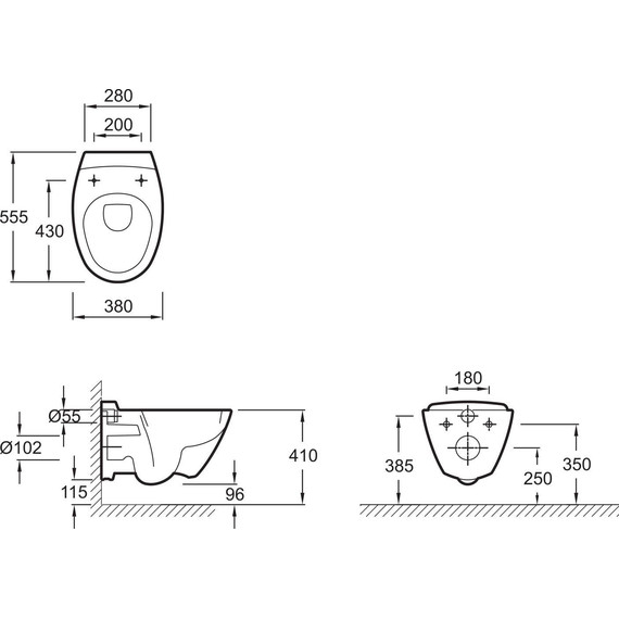 Унитаз подвесной Jacob Delafon Presquile E4440-00 с крышкой микролифт - 11 Унитаз подвесной Jacob Delafon Presquile E4440-00 с крышкой микролифт фото 11