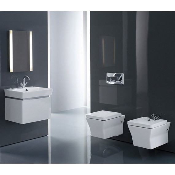 Биде подвесное Jacob Delafon Reve E4812-00 с крышкой микролифт фото 2