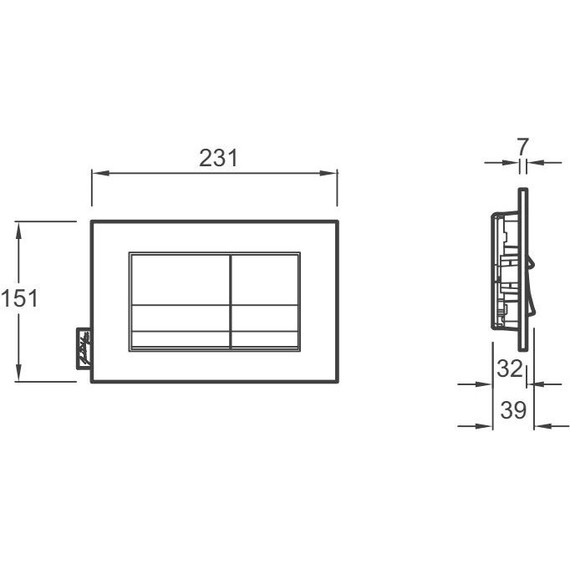 Кнопка смыва Jacob Delafon E20858-CP, хром - 2 Кнопка смыва Jacob Delafon E20858-CP, хром фото 2
