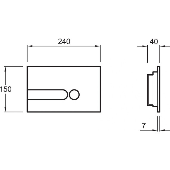 Кнопка смыва Jacob Delafon E4326-CP, хром фото 6