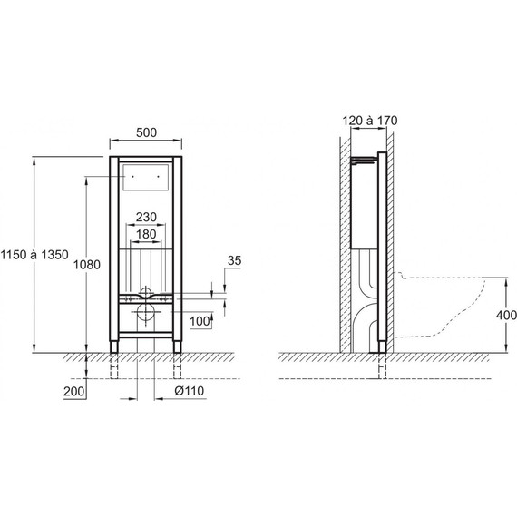 Инсталляция для унитаза Jacob Delafon E5504-NF - 3 Инсталляция для унитаза Jacob Delafon E5504-NF фото 3