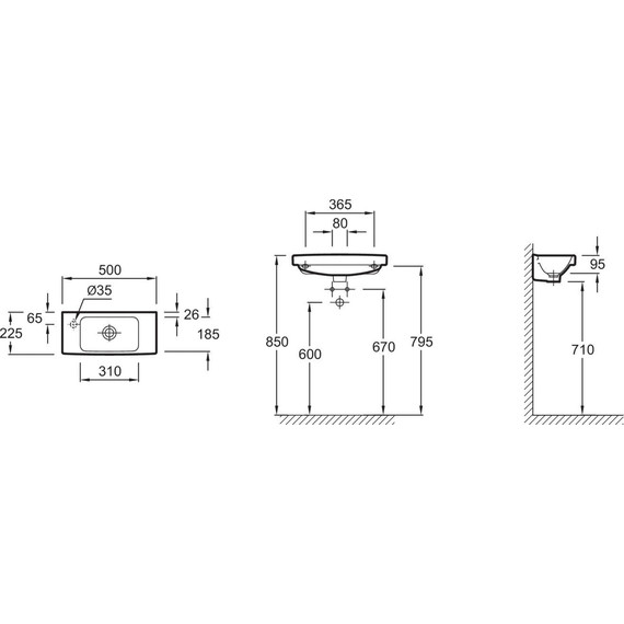 Тумба подвесная с раковиной Jacob Delafon Odeon Up 48 см EB863RU-E5, светлый дуб фото 6