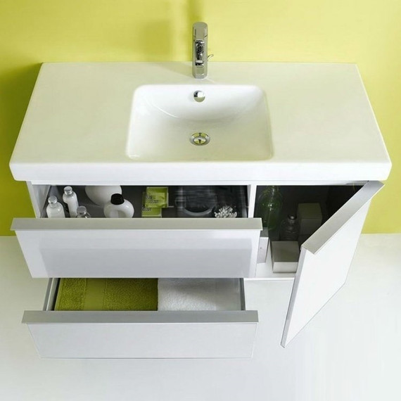 Тумба подвесная с раковиной Jacob Delafon Odeon Up 105 см EB891RU-J5, белый - 3 Тумба подвесная с раковиной Jacob Delafon Odeon Up 105 см EB891RU-J5, белый фото 3