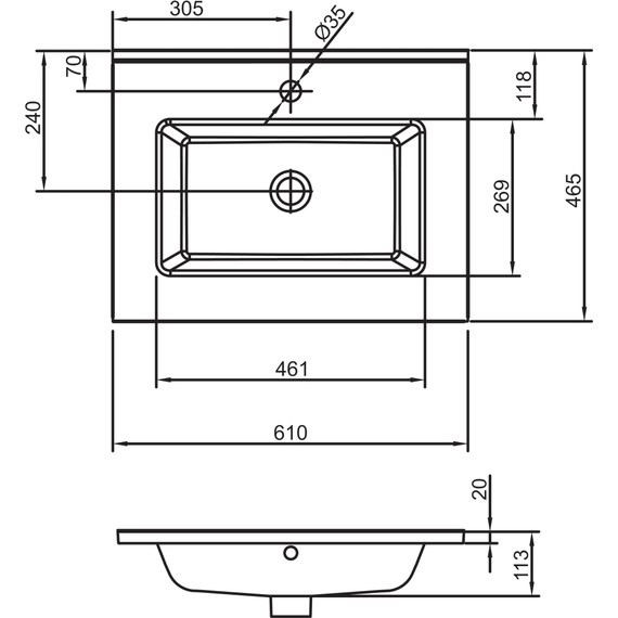 Тумба подвесная с раковиной Jacob Delafon Ola 60 см EB390RU-N14, серый антрацит - 6 Тумба подвесная с раковиной Jacob Delafon Ola 60 см EB390RU-N14, серый антрацит фото 6
