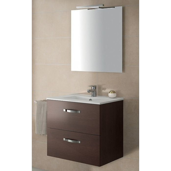 Тумба подвесная с раковиной Jacob Delafon Ola 80 см EB391RU-NR, темный дуб - 4 Тумба подвесная с раковиной Jacob Delafon Ola 80 см EB391RU-NR, темный дуб фото 4