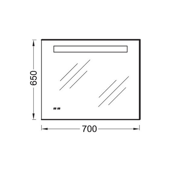 Зеркало Jacob Delafon Formilia Led 70 см EB1159-NF фото 3