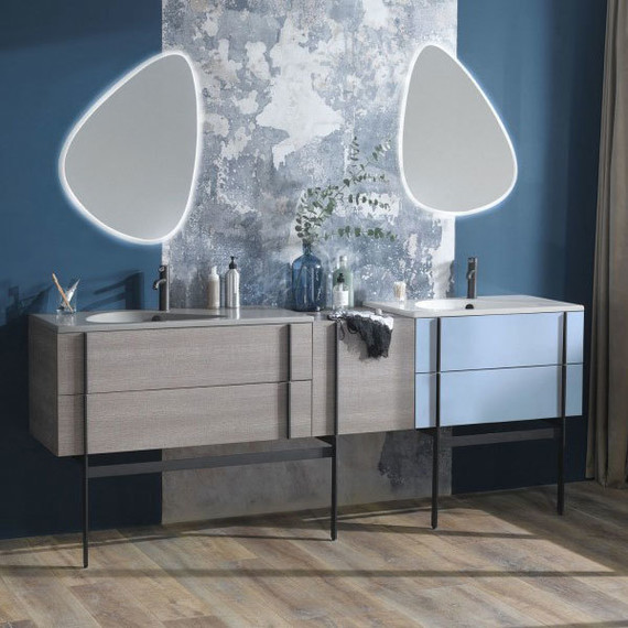 Тумба подвесная с раковиной Jacob Delafon Nouvelle Vague 80 см EB3030-E16, ореховое дерево - 3 Тумба подвесная с раковиной Jacob Delafon Nouvelle Vague 80 см EB3030-E16, ореховое дерево фото 3