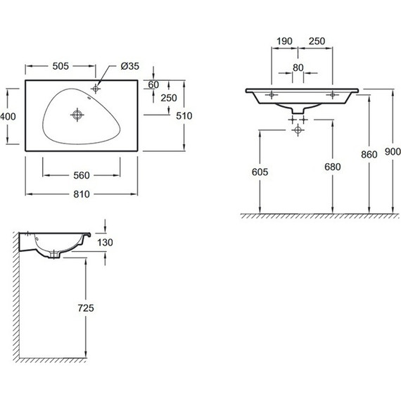 Тумба подвесная с раковиной Jacob Delafon Nouvelle Vague 80 см EB3030-E16, ореховое дерево - 6 Тумба подвесная с раковиной Jacob Delafon Nouvelle Vague 80 см EB3030-E16, ореховое дерево фото 6