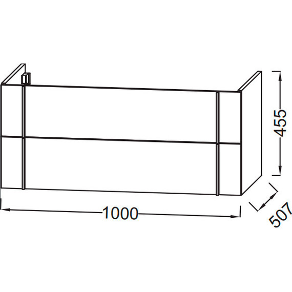 Тумба подвесная с раковиной Jacob Delafon Nouvelle Vague 100 см EB3032-E73, фактурный дуб - 4 Тумба подвесная с раковиной Jacob Delafon Nouvelle Vague 100 см EB3032-E73, фактурный дуб фото 4