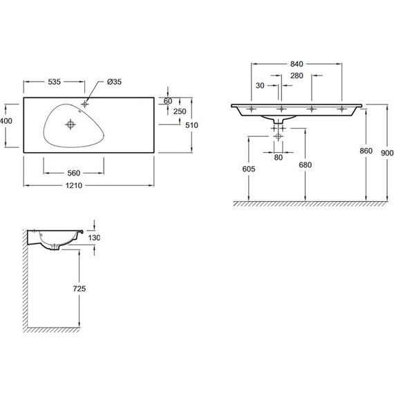 Тумба подвесная с раковиной Jacob Delafon Nouvelle Vague 120 см EB3036-E73, фактурный дуб - 5 Тумба подвесная с раковиной Jacob Delafon Nouvelle Vague 120 см EB3036-E73, фактурный дуб фото 5