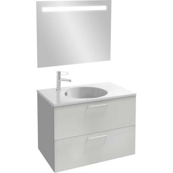 Тумба подвесная с раковиной Jacob Delafon Odeon Rive Gauche 80 см EB2522-R5-N18, белый - 4 Тумба подвесная с раковиной Jacob Delafon Odeon Rive Gauche 80 см EB2522-R5-N18, белый фото 4