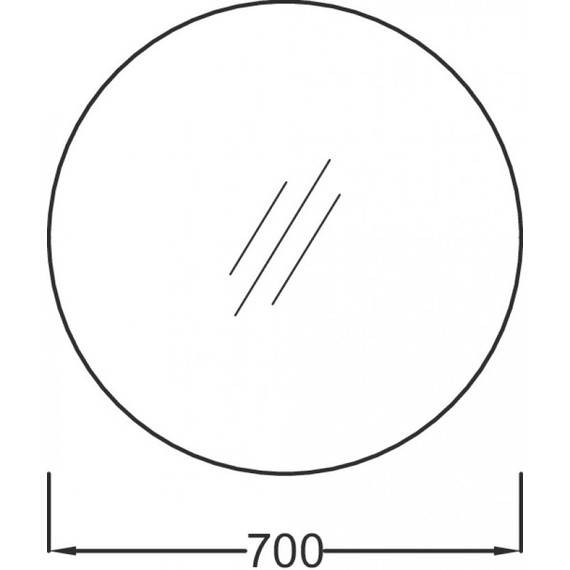 Зеркало Jacob Delafon Odeon Rive Gauche 70 см EB1177-00, белый фото 2