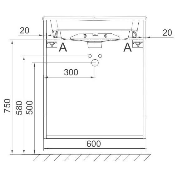 Тумба подвесная с раковиной Jacob Delafon Odeon Rive Gauche 60 см EB2520-R5-E52, дуб табак фото 6