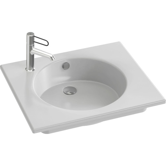 Тумба подвесная с раковиной Jacob Delafon Odeon Rive Gauche 60 см EB2520-R5-E52, дуб табак фото 7