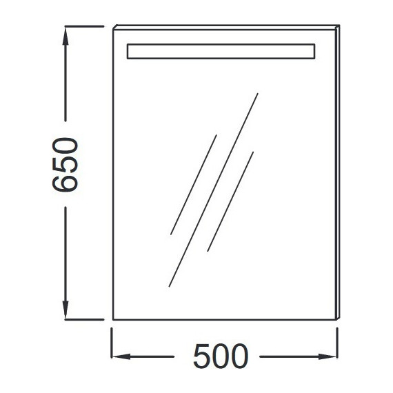 Зеркало Jacob Delafon Parallel Led 50 см EB1410-NF фото 3