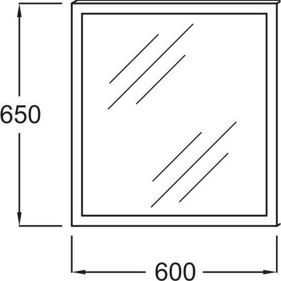 Зеркало Jacob Delafon Parallel Led 60 см EB1440-NF фото 3