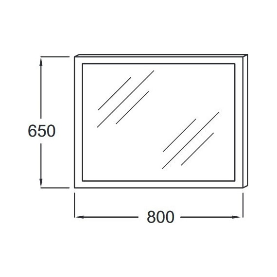 Зеркало Jacob Delafon Parallel Led 80 см EB1441-NF фото 2