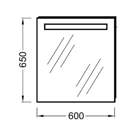 Зеркало Jacob Delafon Parallel Led 60 см EB1411-NF фото 2