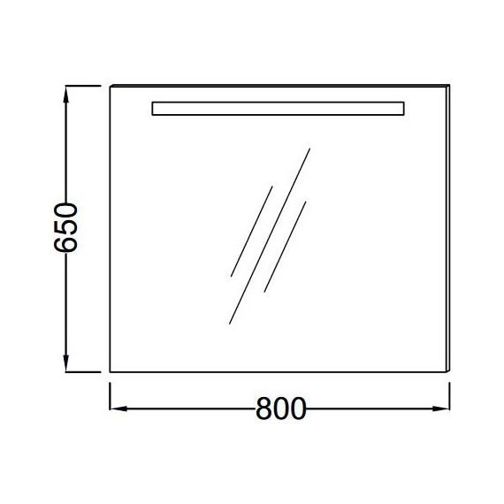 Зеркало Jacob Delafon Parallel Led 80 см EB1413-NF фото 3