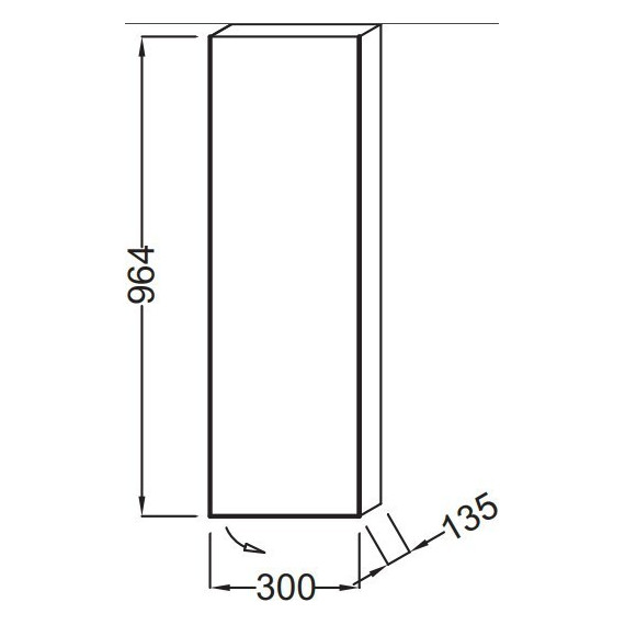 Пенал подвесной Jacob Delafon Rythmik 30 см R EB1058D-E10, квебекский дуб - 2 Пенал подвесной Jacob Delafon Rythmik 30 см R EB1058D-E10, квебекский дуб фото 2