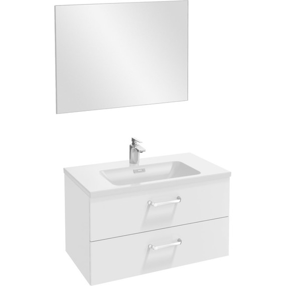 Тумба подвесная с раковиной Jacob Delafon Vox 80 см EB2078-R1-N18 (изогнутые ручки), белый - 3 Тумба подвесная с раковиной Jacob Delafon Vox 80 см EB2078-R1-N18 (изогнутые ручки), белый фото 3