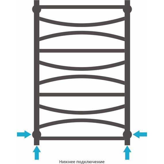 Полотенцесушитель водяной Сунержа Ажур П10 800х500 мм 00-0255-8050 фото 3