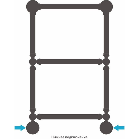 Полотенцесушитель водяной Сунержа Ренессанс 1304 П3 650х400 мм 00-0280-6640 фото 4