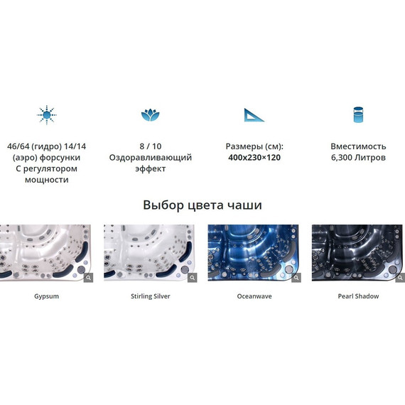 Спа бассейн Vortex Spas Aqualounge 398х231 см фото 6