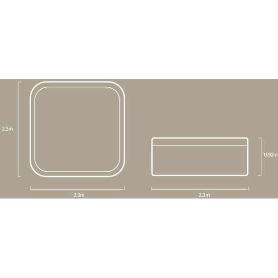 Спа бассейн Vortex Spas Spectrum 230х230 см фото 7