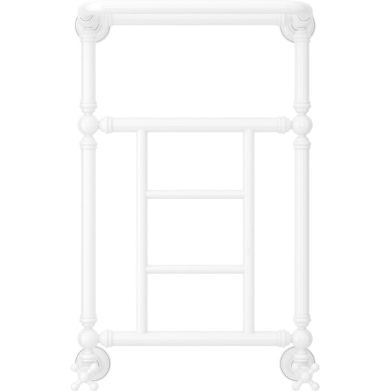 Полотенцесушитель водяной Сунержа Ренессанс 1452 с полкой П5 650х400 мм 12-0282-6640, белый фото 2