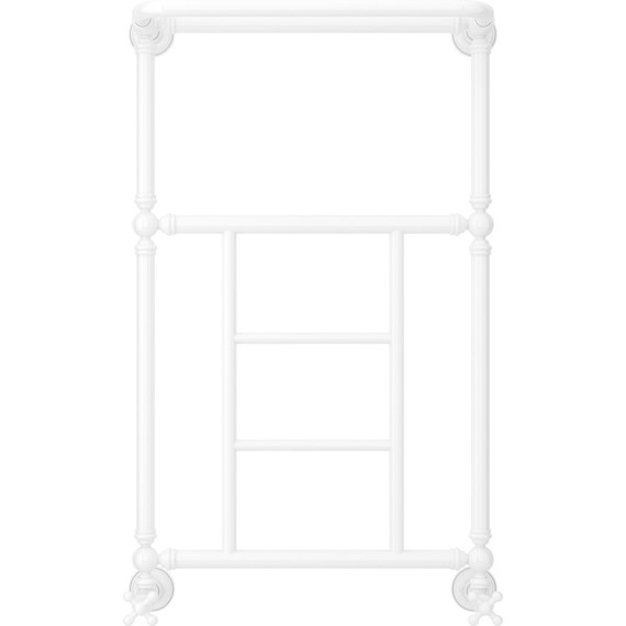 Полотенцесушитель водяной Сунержа Ренессанс 1452 с полкой П5 850х500 мм 12-0282-8650, белый фото 2