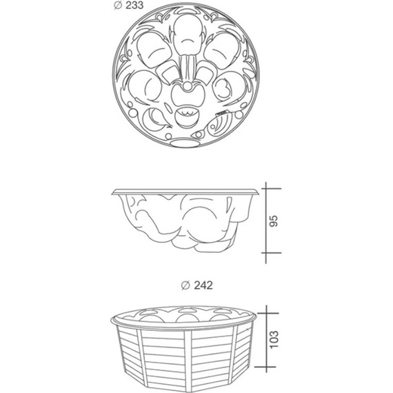 Спа бассейн USSPA Privat Spa Orion IN 238х238 см фото 3