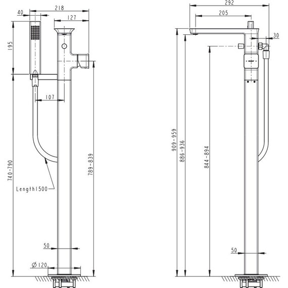 Смеситель для ванны Bravat Phillis F656101C-B3-ENG - 3 Смеситель для ванны Bravat Phillis F656101C-B3-ENG фото 3