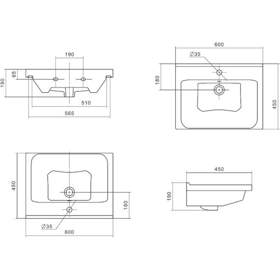 Раковина подвесная Santek Миранда 60 см 1.WH30.2.421 фото 4