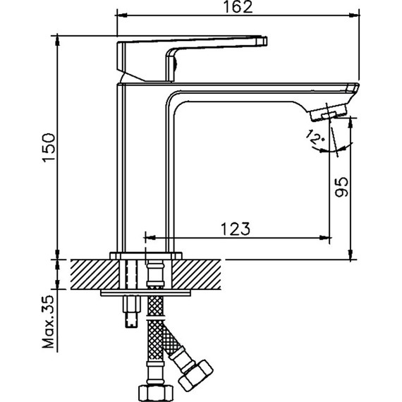 Смеситель для раковины Haiba HB10176 - 2 Смеситель для раковины Haiba HB10176 фото 2