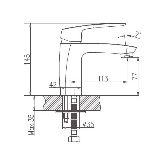 Смеситель для раковины Haiba HB10183 фото 2