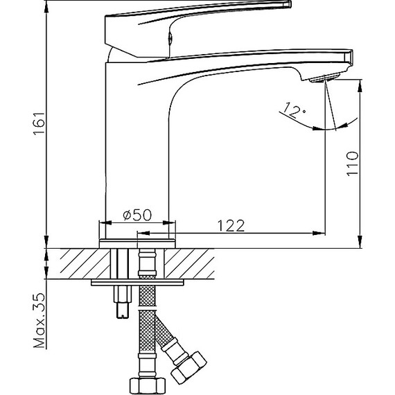 Смеситель для раковины Haiba HB10587 - 3 Смеситель для раковины Haiba HB10587 фото 3